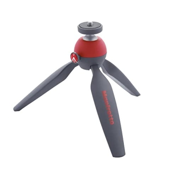 Manfrotto PIXI Mini Tripod Red Lightweight Portable
