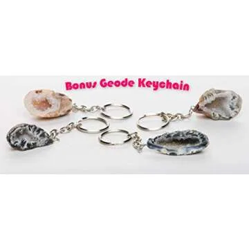 Unique Blue Agate Geode Bookends - Eco-Friendly and Stylish