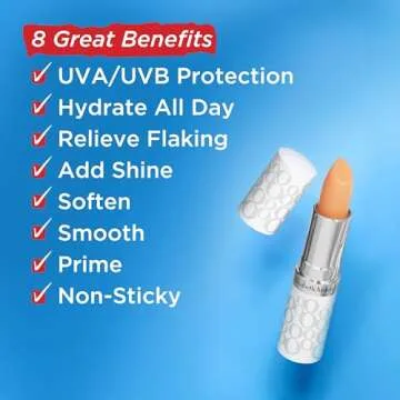 Elizabeth Arden Eight Hour Cream Lip Protectant Stick, Moisturizing Balm, Sheer with Sunscreen, SPF 15, Repairs Cracked Lips, 0.13 oz
