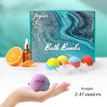 Bath Bombs for Women Gifts Set - 20Pcs Natural Organic Essential Oils Handmade Bubble Bath Bombs for Kids, Self Care Gifts for Women, Birthday Gifts for Women Her Mom