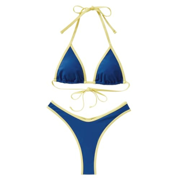 MOSHENGQI Women Sexy Brazilian Bikini 2 Piece Swimsuit