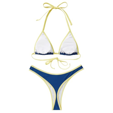 MOSHENGQI Women Sexy Brazilian Bikini 2 Piece Swimsuit