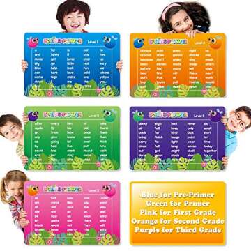SpringFlower Sight Word Game, Sight Word Educational Toy for Age of 3,4,5,6 Year Old Kids, Boys & Gi...