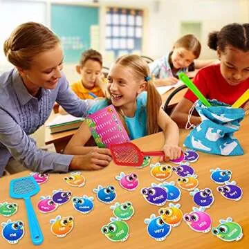 SpringFlower Sight Word Game, Sight Word Educational Toy for Age of 3,4,5,6 Year Old Kids, Boys & Girls,Homeschool,Visual, Tactile and Auditory Learning, 120 Pieces
