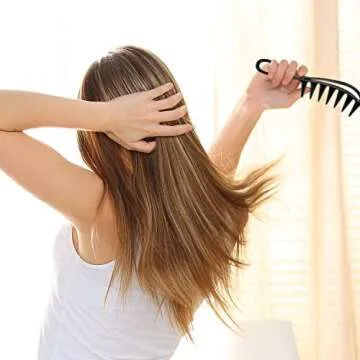 2 Pcs Wide Tooth Comb Set for Curly Hair Styling