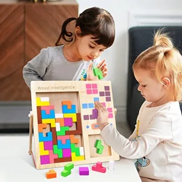 FFTROC Educational Wooden Puzzles for Kids 3-10 Years