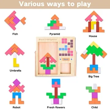 FFTROC Educational Wooden Puzzles for Kids 3-10 Years