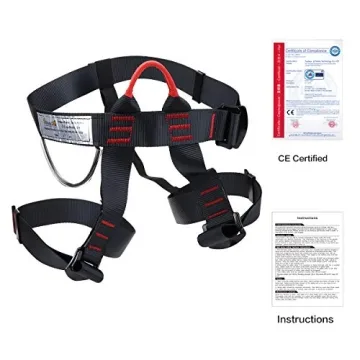 HeeJo Climbing Harness for Rock Climbing & Fire Rescue Safety