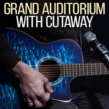 Pyle Blue Ocean Ripple Guitar - Complete Starter Kit