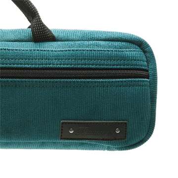 Beaumont Flute Case Cover - Stylish Teal Corduroy Bag