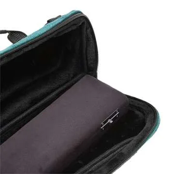 Beaumont Flute Case Cover - Stylish Teal Corduroy Bag