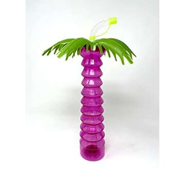 LED Light Up Palm Tree Party Cups - Vibrant 16oz Drinkware