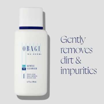 Obagi Nu-Derm Gentle Cleanser – Mild Face Cleanser that Removes Daily Impurities & Build-Up For Normal to Dry & Sensitive Skin – 6.7 oz