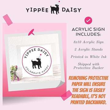 Elegant Acrylic Sign for Guestbook & Events - Clear Design