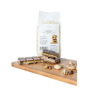 Kataifi, Knafeh, Kataifi Shredded Fillo Dough, Dried & Shredded Phyllo Dough for Viral Dubai Chocola...