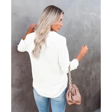 Stylish Diosun Women’s V Neck Button Down Shirt for Every Occasion