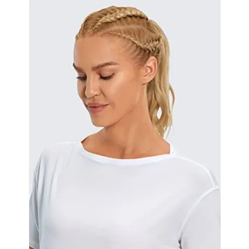 Pima Cotton Boat Neck T-Shirt for Women - CRZ YOGA