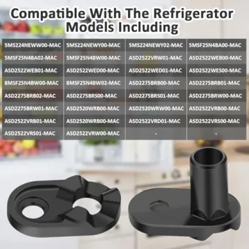 NOOTO 2182179 Refrigerator Door Cam Kit for Whirlpool Kenmore Admiral Refrigerators Door Closer Cam WP2182179 W10329686 2155311 AP6005980 PS11739042