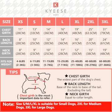 KYEESE Dog Pajamas Yellow Ducks Dog Clothes Dog Body Suits After Surgery Dog Surgery Recovery Suit Soft Dog Coat Dog Onesie Dog Costume Cat Clothes Dog Pajamas Medium Sized Dog