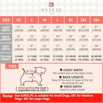 KYEESE Dog Pajamas Yellow Ducks Dog Clothes Dog Body Suits After Surgery Dog Surgery Recovery Suit Soft Dog Coat Dog Onesie Dog Costume Cat Clothes Dog Pajamas Medium Sized Dog