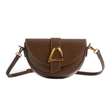 Coucoland Crossbody Bags for Women - Chic Faux Leather Saddle Clutch Purse