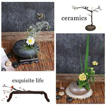 WANDIC Ikebana Flower Vase Kit with Durable Flower Frog