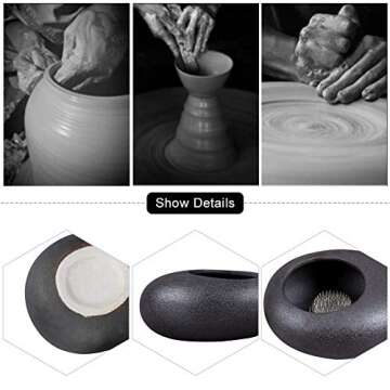 WANDIC Ikebana Flower Vase Kit with Durable Flower Frog