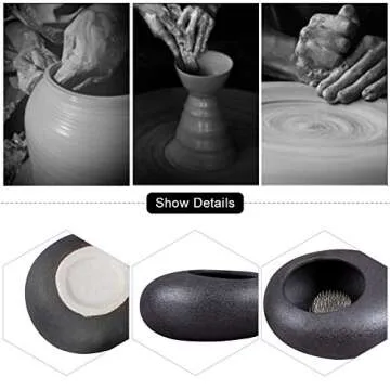 WANDIC Ikebana Flower Vase Kit with Durable Flower Frog