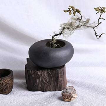WANDIC Ikebana Flower Vase Kit with Durable Flower Frog