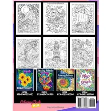 A World of Stress Relieving Patterns Adult Coloring Book: Mindfulness Relaxation And Anxiety Relief ...