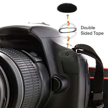 Nezyo 10 Pieces Camera Mic Windscreen Furry Camera Wind Muff Wind Cover Built in Microphone Outdoor Filter for DSLRs Mic Outdoor Windshield