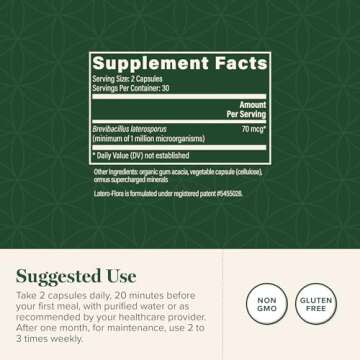 Latero-Flora Probiotic 60 count by Global Healing Center