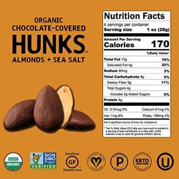 Hu Hunks Vegan Chocolate Covered Almonds | Healthy Snack