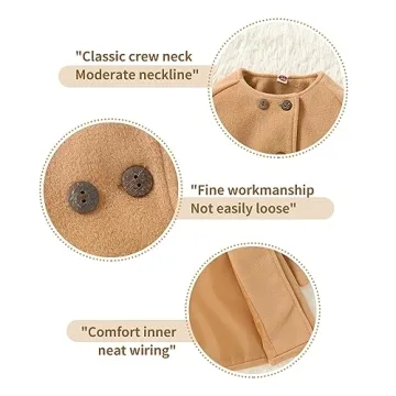 Stylish SWNONE Baby Girls Hooded Winter Coat