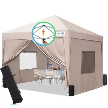 Quictent Privacy 8x8 Pop Up Canopy Tent with Sidewalls, Waterproof UV Protection, Easy Setup, Perfec...