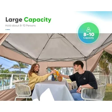 Quictent 8x8 Canopy Tent Easy Setup Waterproof UV Protection