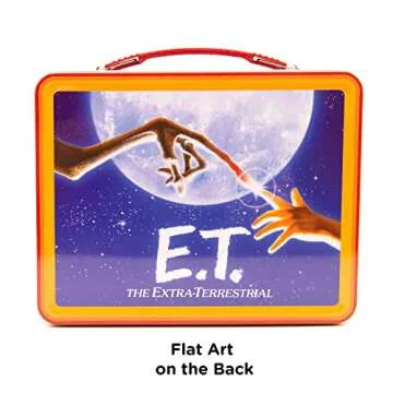 AQUARIUS E.T. Fun Box - Sturdy Tin Storage Box with Plastic Handle & Embossed Front Cover - Officially Licensed E.T. Merchandise & Collectible Gift (48288)
