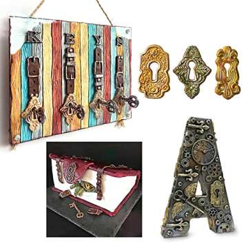 Vintage Keyhole Polymer Clay Molds, Belt Silicone Chocolate Mould, Fondant Mold for Cake of Treasure Decorating, for Children Birthday Cupcake Topper Candy Polymer Epoxy