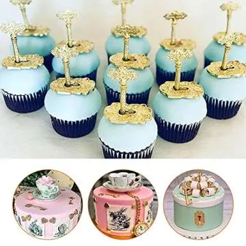 Vintage Keyhole Polymer Clay Molds, Belt Silicone Chocolate Mould, Fondant Mold for Cake of Treasure Decorating, for Children Birthday Cupcake Topper Candy Polymer Epoxy