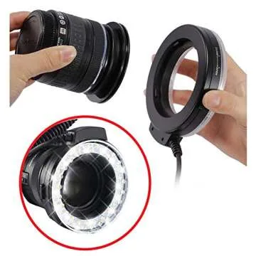 Dual Macro LED Ring Light for Nikon DSLR Enhances Detail