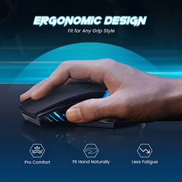 T-DAGGER Wireless Gaming Mouse with Silent Buttons