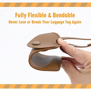 Durable Kevancho Leather Luggage Tags Set of 2 for Travelers