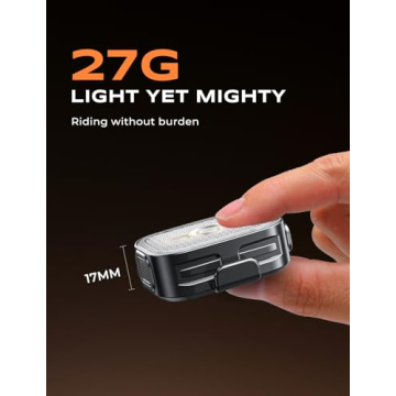 Viccux Bike Lights Set with Wide-Angle Reflectors, 8+6 Modes & Ultra-Light Bicycle Lights Powersports Accessory, IP65 Waterproof & Dual USB-C 1-2 Hrs Fast Charge Bike Light for Road Mountain Cycling