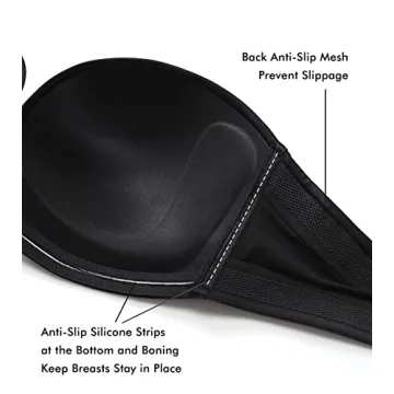 Comfortable DELIMIRA Strapless Bra for Big Busts 42DD