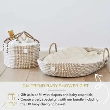 Award-Winning Bebe Bask Diaper Caddy Organizer for Baby