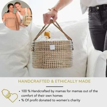 Award-Winning Bebe Bask Diaper Caddy Organizer for Baby