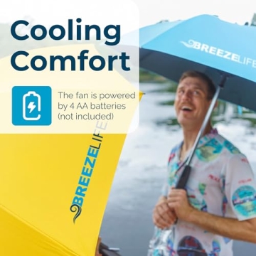 Breeze Life Original Mister Breeze Sun Umbrella with Fan