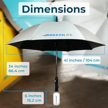 Breeze Life Original Mister Breeze Sun Umbrella with Fan