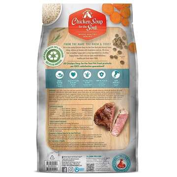 Chicken Soup For The Soul Classic Dry Adult Dog Food, Beef & Brown Rice Recipe, 28 Pound Bag | Soy F...