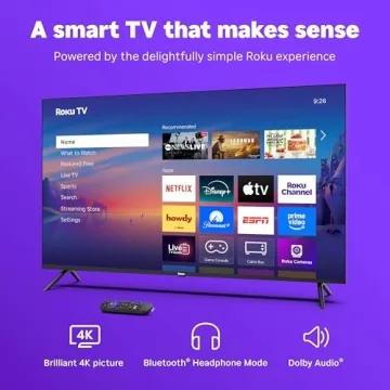 Roku 43-Inch 4K HDR Smart TV with Voice Remote
